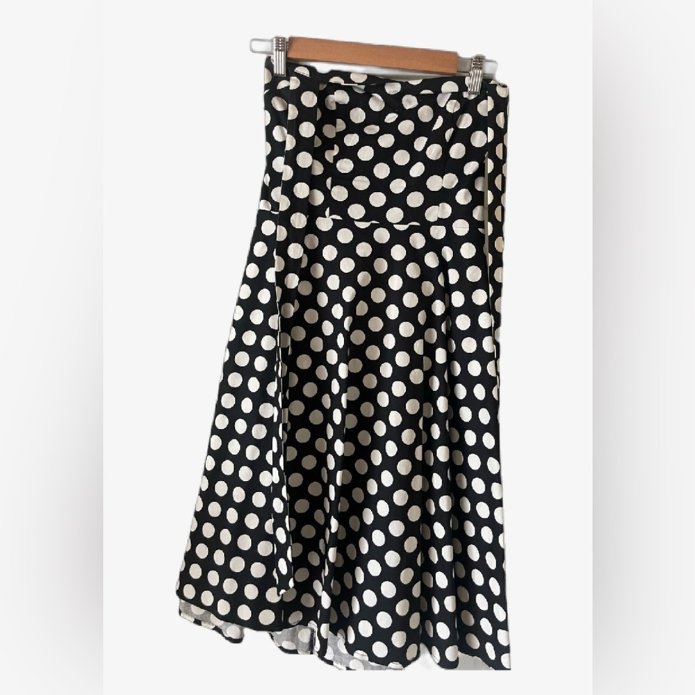Polka Dot Black and White Skirt